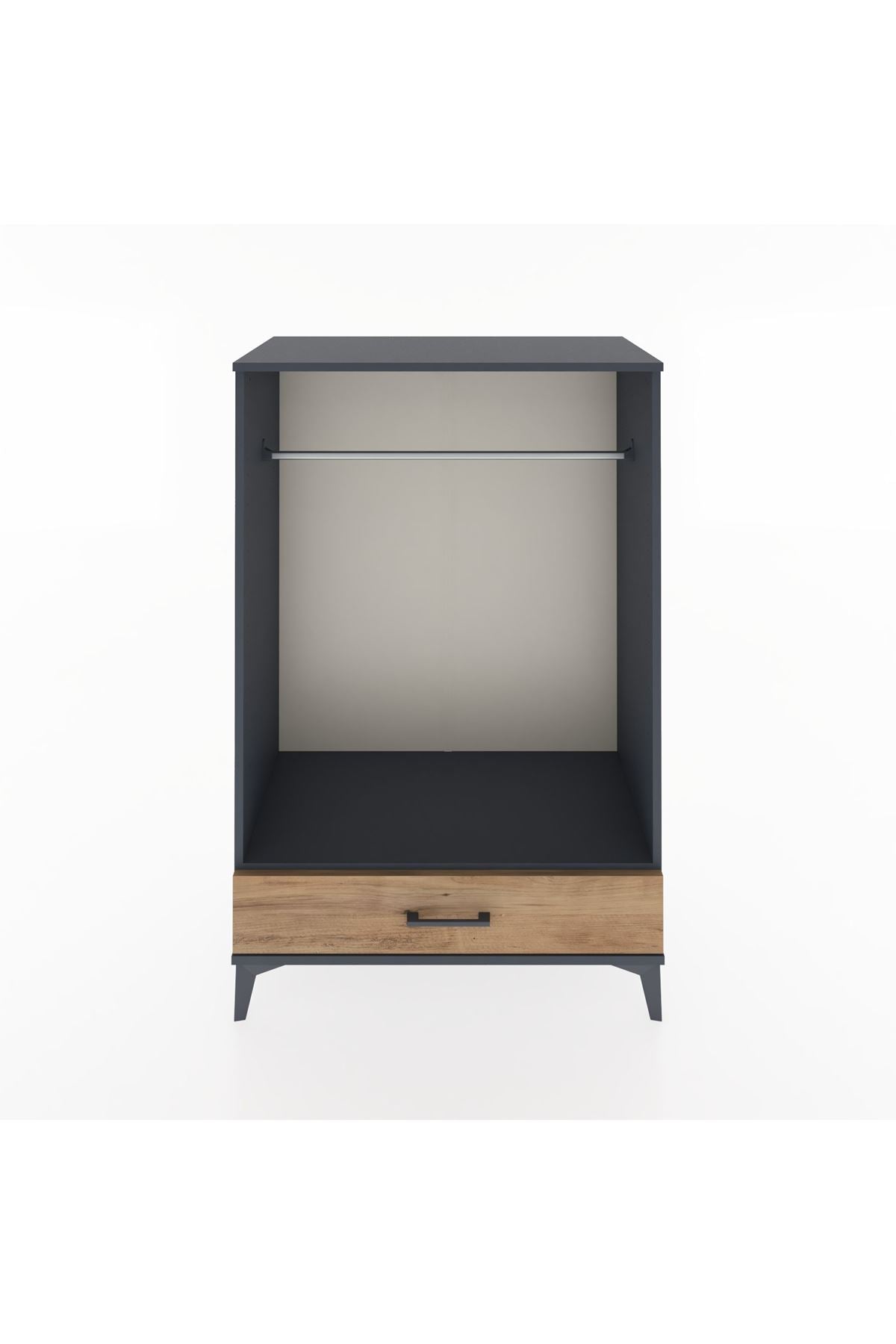 Hyperion Dolap Tek Raflı Tek Çekmeceli Tek Askılı 88x44x134 - S51M142V6B