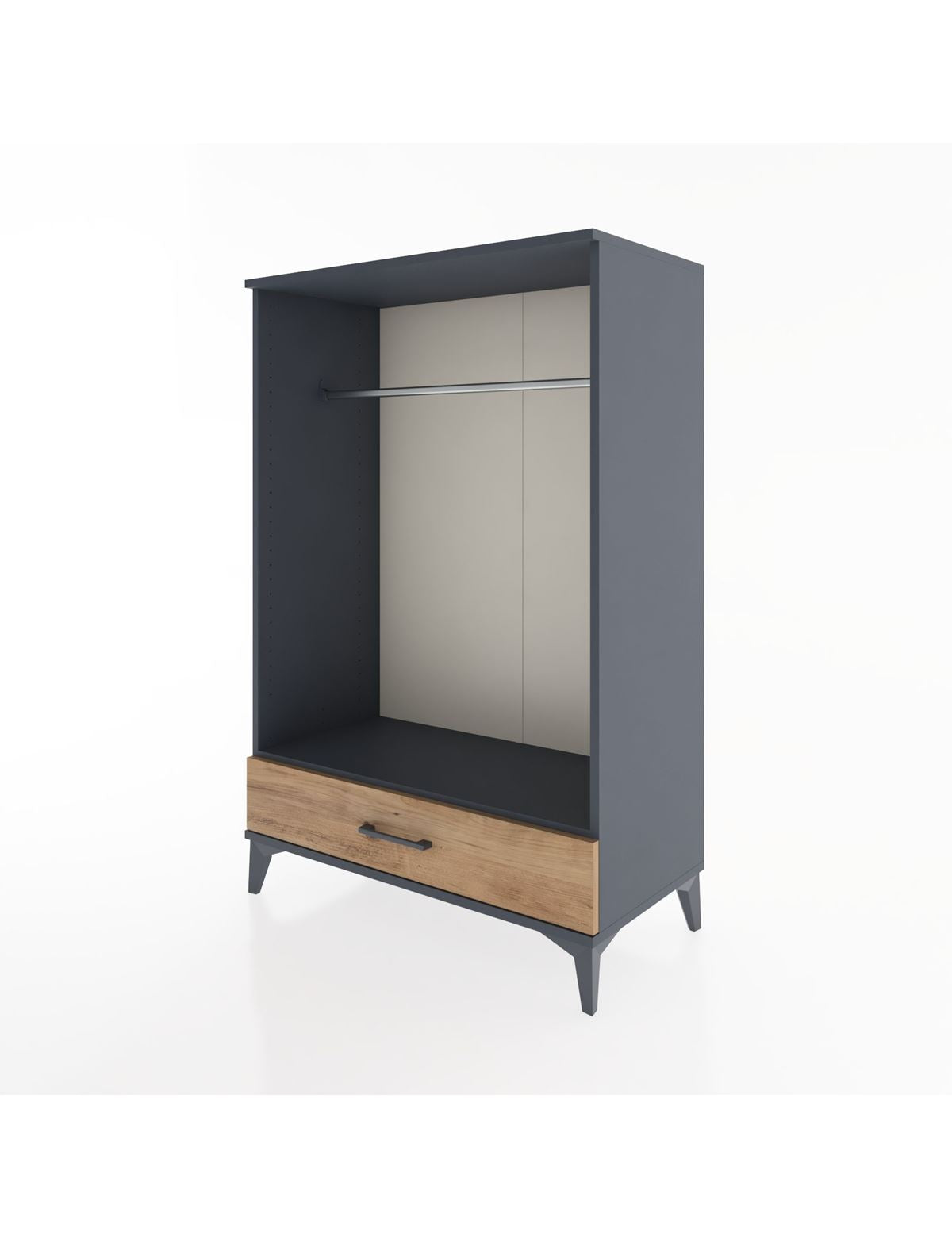 Hyperion Dolap Tek Raflı Tek Çekmeceli Tek Askılı 88x44x134 - S51M142V6B