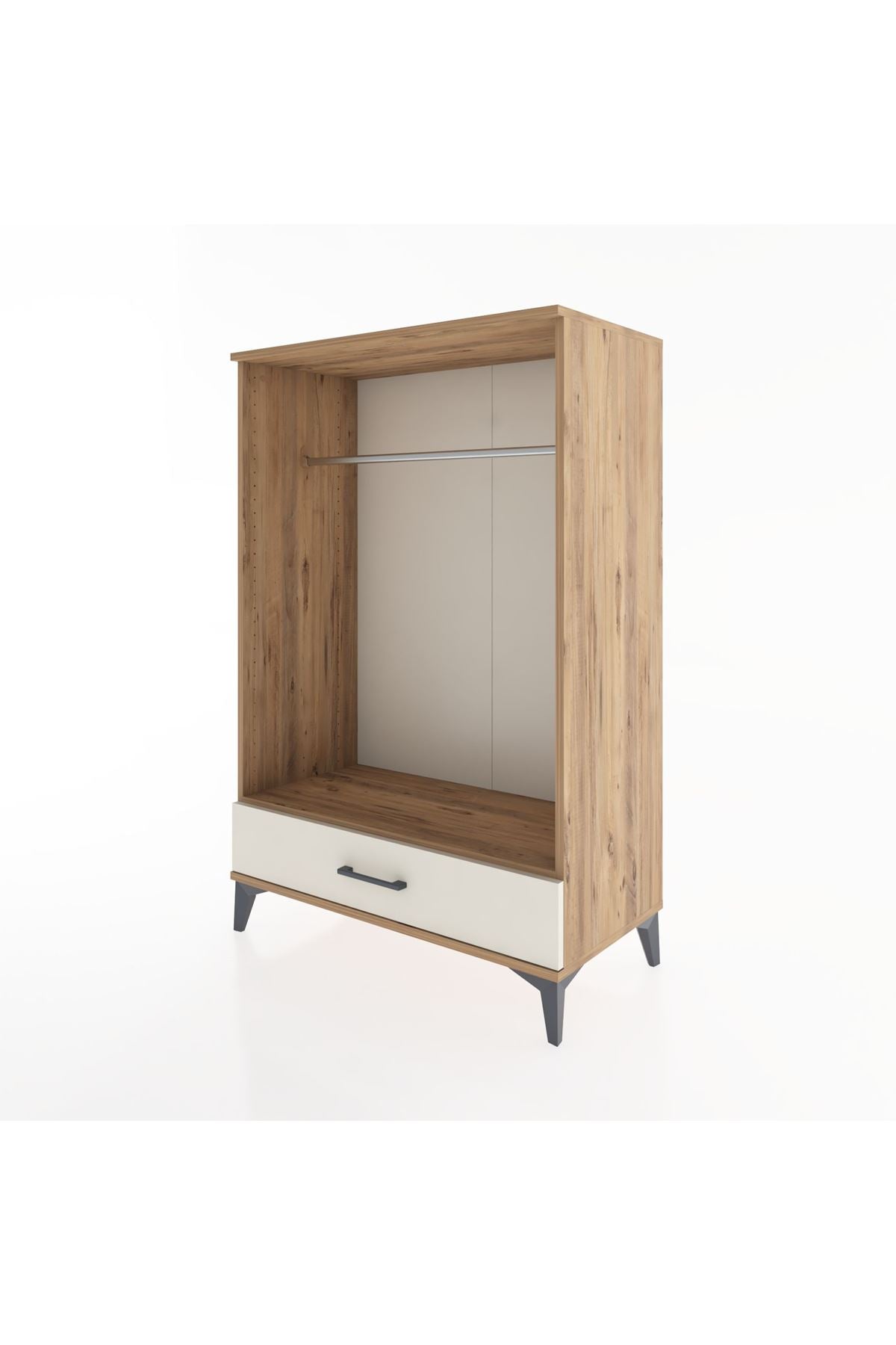 Hyperion Dolap Tek Raflı Tek Çekmeceli Tek Askılı 88x44x134 - S51M142V7B