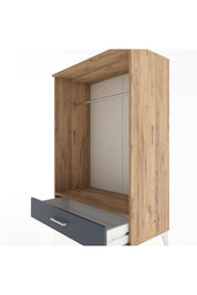 Hyperion Dolap Tek Raflı Tek Çekmeceli Tek Askılı 88x44x134 - S51M142V8B