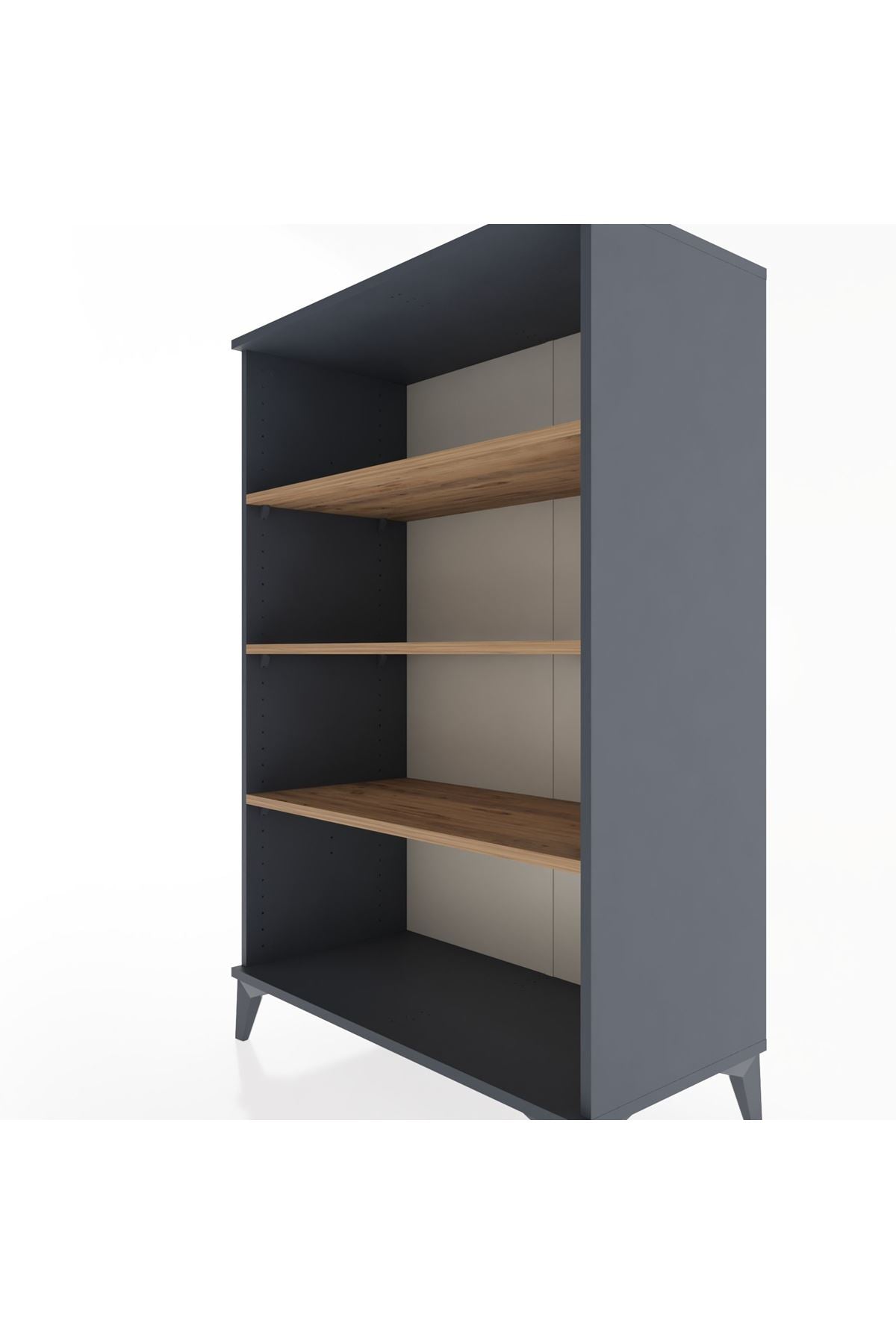 Hyperion Dolap 3 Raflı 88x44x134 Antrasit-Çam