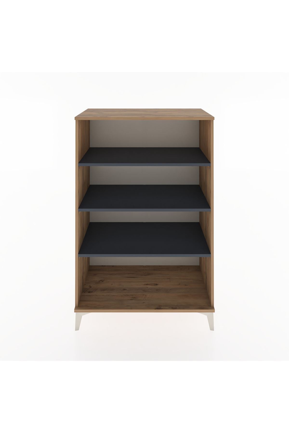 Hyperion Dolap 3 Raflı 88x44x134 Çam-Antrasit