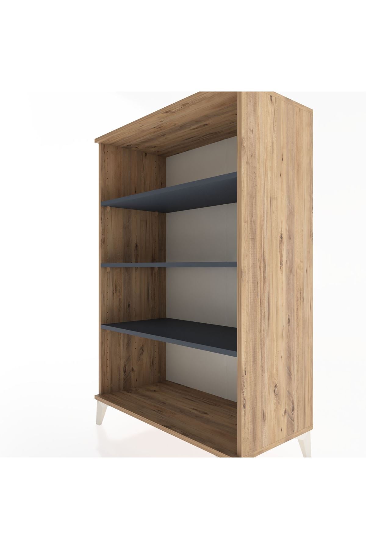 Hyperion Dolap 3 Raflı 88x44x134 Çam-Antrasit