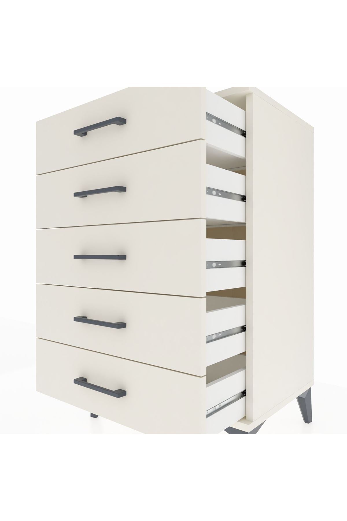 Hyperion Komodin 5 Çekmeceli 60x44x96 Aytaşı-Aytaşı