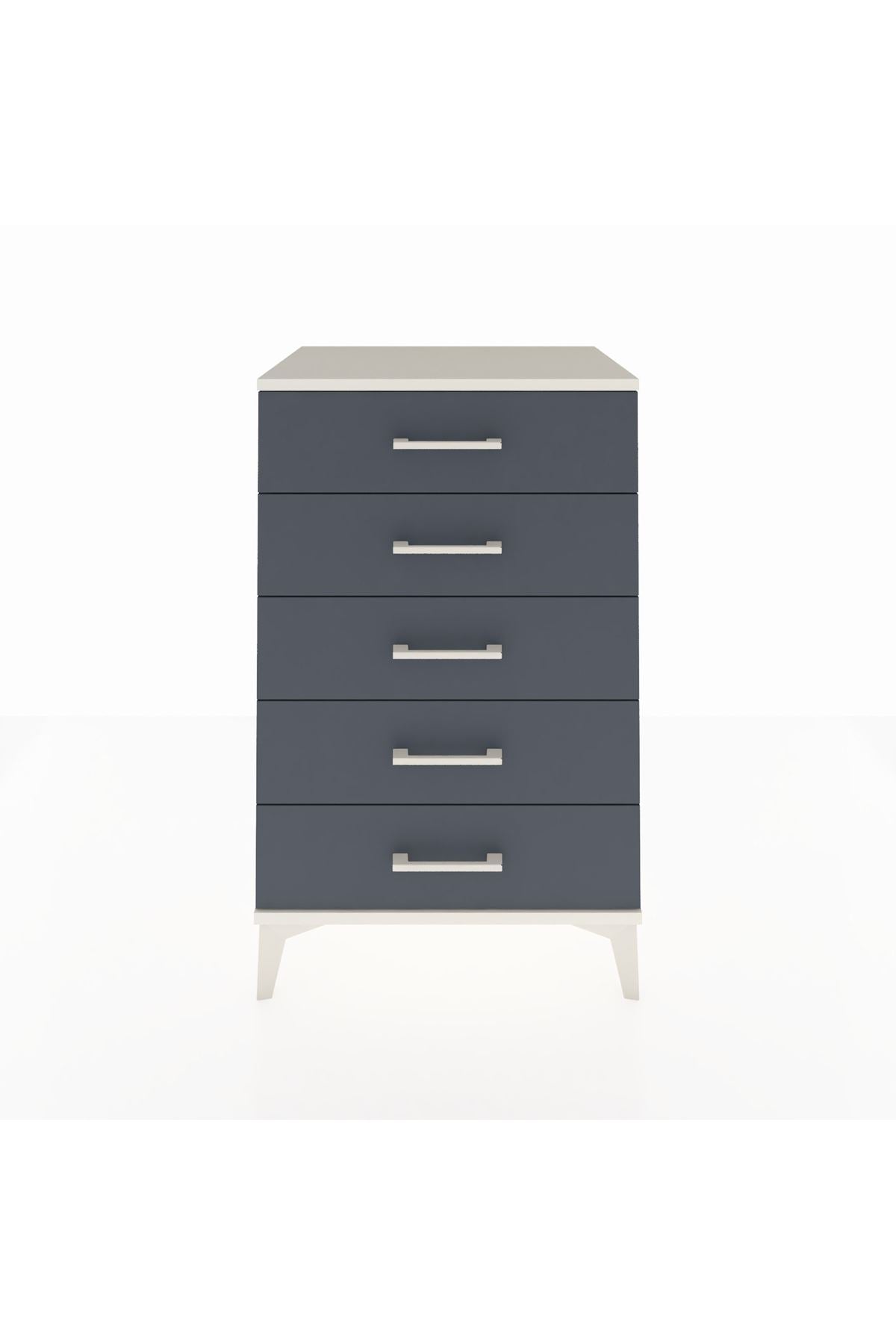 Hyperion Komodin 5 Çekmeceli 60x44x96 Aytaşı-Antrasit