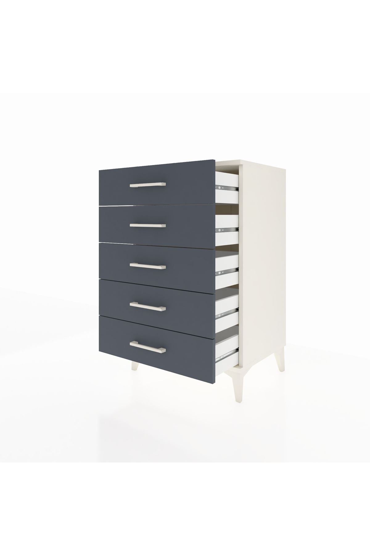 Hyperion Komodin 5 Çekmeceli 60x44x96 Aytaşı-Antrasit