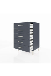 Hyperion Komodin 5 Çekmeceli 60x44x96 Antrasit-Antrasit
