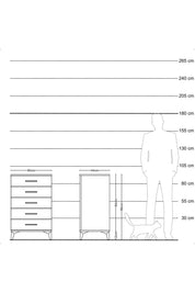 Hyperion Komodin 5 Çekmeceli 60x44x96 Aytaşı-Aytaşı