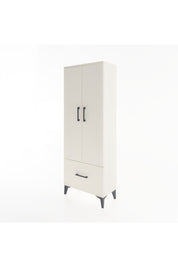 Arges Dolap 4 Raflı Tek Çekmeceli 2 Kapaklı 60x30x163 Aytaşı-Aytaşı