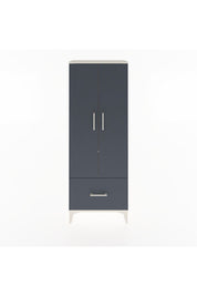 Arges Dolap 4 Raflı Tek Çekmeceli 2 Kapaklı 60x30x163 Aytaşı-Antrasit