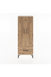 Arges Dolap 4 Raflı Tek Çekmeceli 2 Kapaklı 60x30x163 Aytaşı-Çam