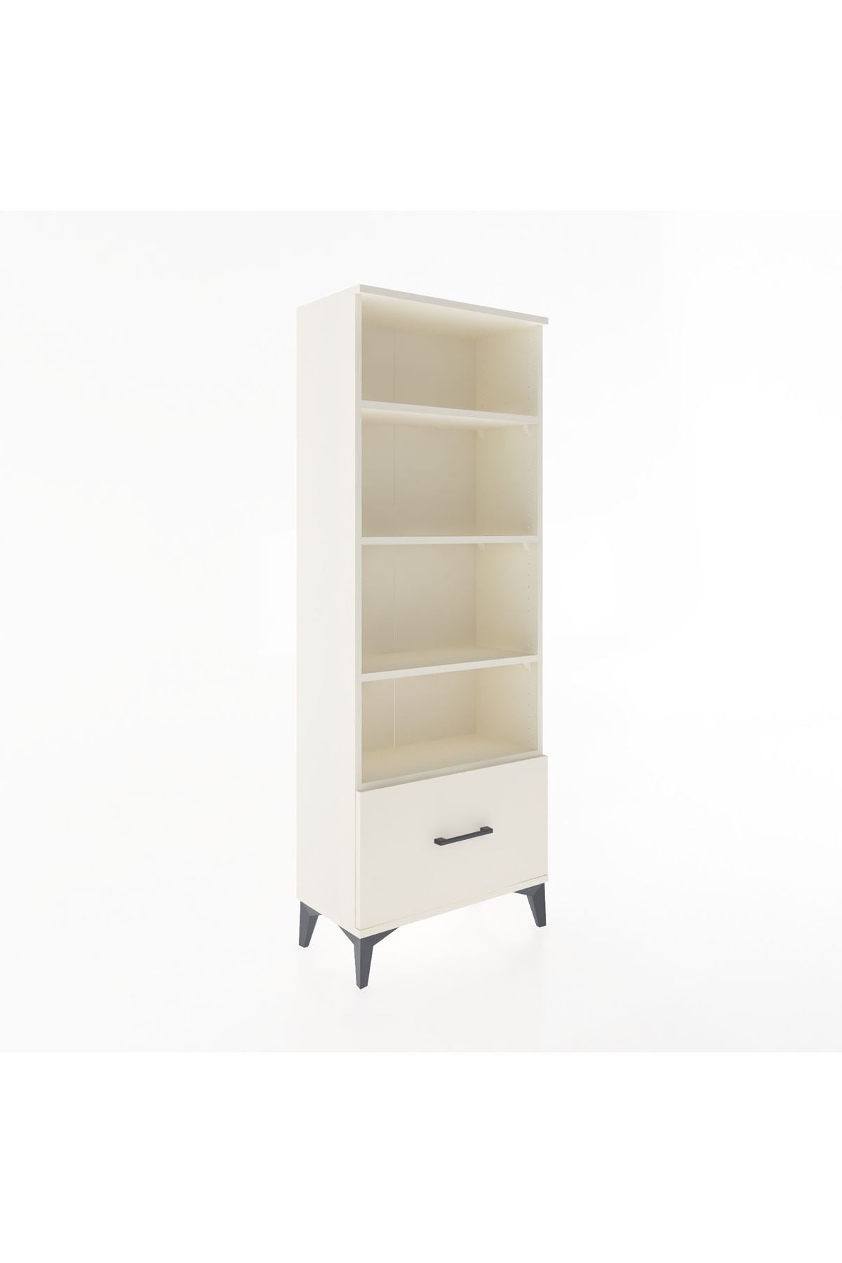 Arges Dolap 4 Raflı Tek Çekmeceli 60x30x163 Aytaşı-Aytaşı