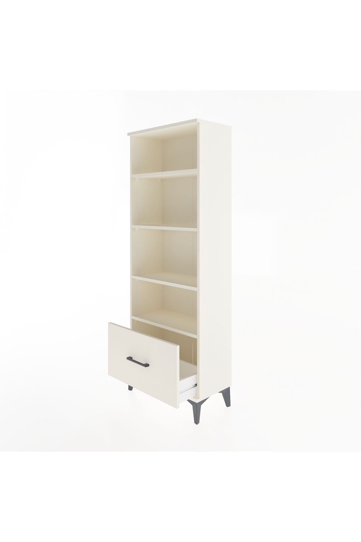 Arges Dolap 4 Raflı Tek Çekmeceli 60x30x163 Aytaşı-Aytaşı