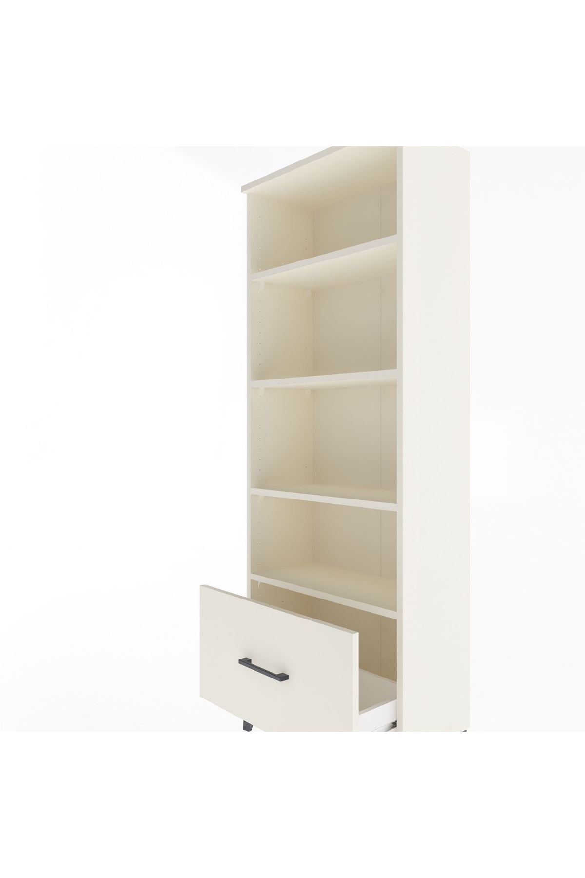 Arges Dolap 4 Raflı Tek Çekmeceli 60x30x163 Aytaşı-Aytaşı