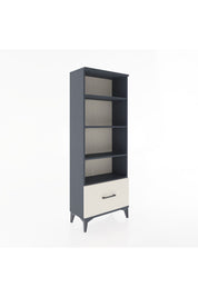 Arges Dolap 4 Raflı Tek Çekmeceli 60x30x163 Antrasit-Aytaşı