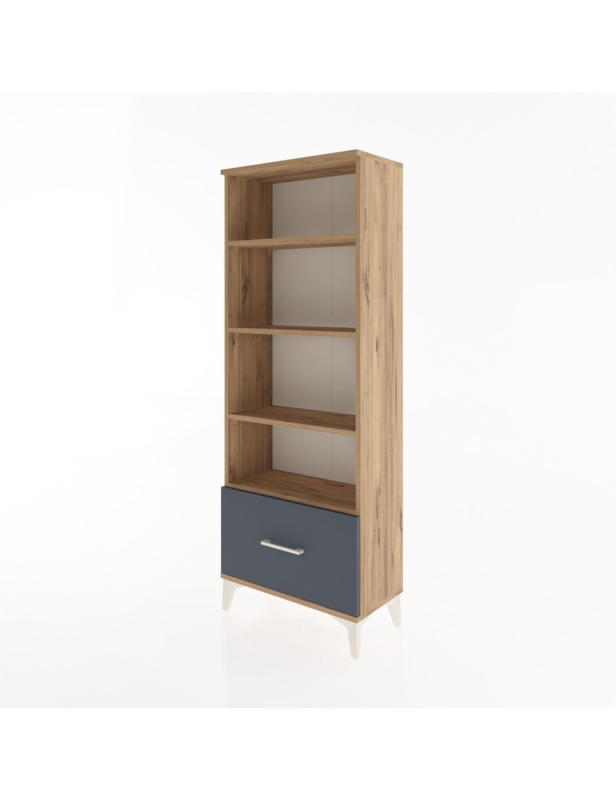 Arges Dolap 4 Raflı Tek Çekmeceli 60x30x163 - S20M002V8A