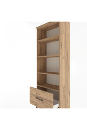 Arges Dolap 4 Raflı Tek Çekmeceli 60x30x163 Çam-Çam