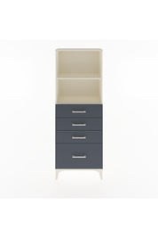 Arges Dolap 2 Raflı 4 Çekmeceli 60x30x163 Aytaşı-Antrasit