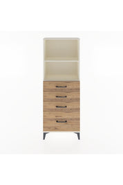 Arges Dolap 2 Raflı 4 Çekmeceli 60x30x163 Aytaşı-Çam