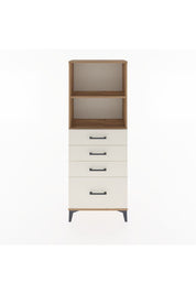 Arges Dolap 2 Raflı 4 Çekmeceli 60x30x163 Çam-Aytaşı