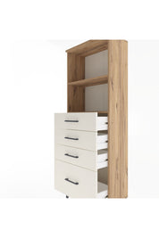 Arges Dolap 2 Raflı 4 Çekmeceli 60x30x163 Çam-Aytaşı