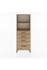 Arges Dolap 2 Raflı 4 Çekmeceli 60x30x163