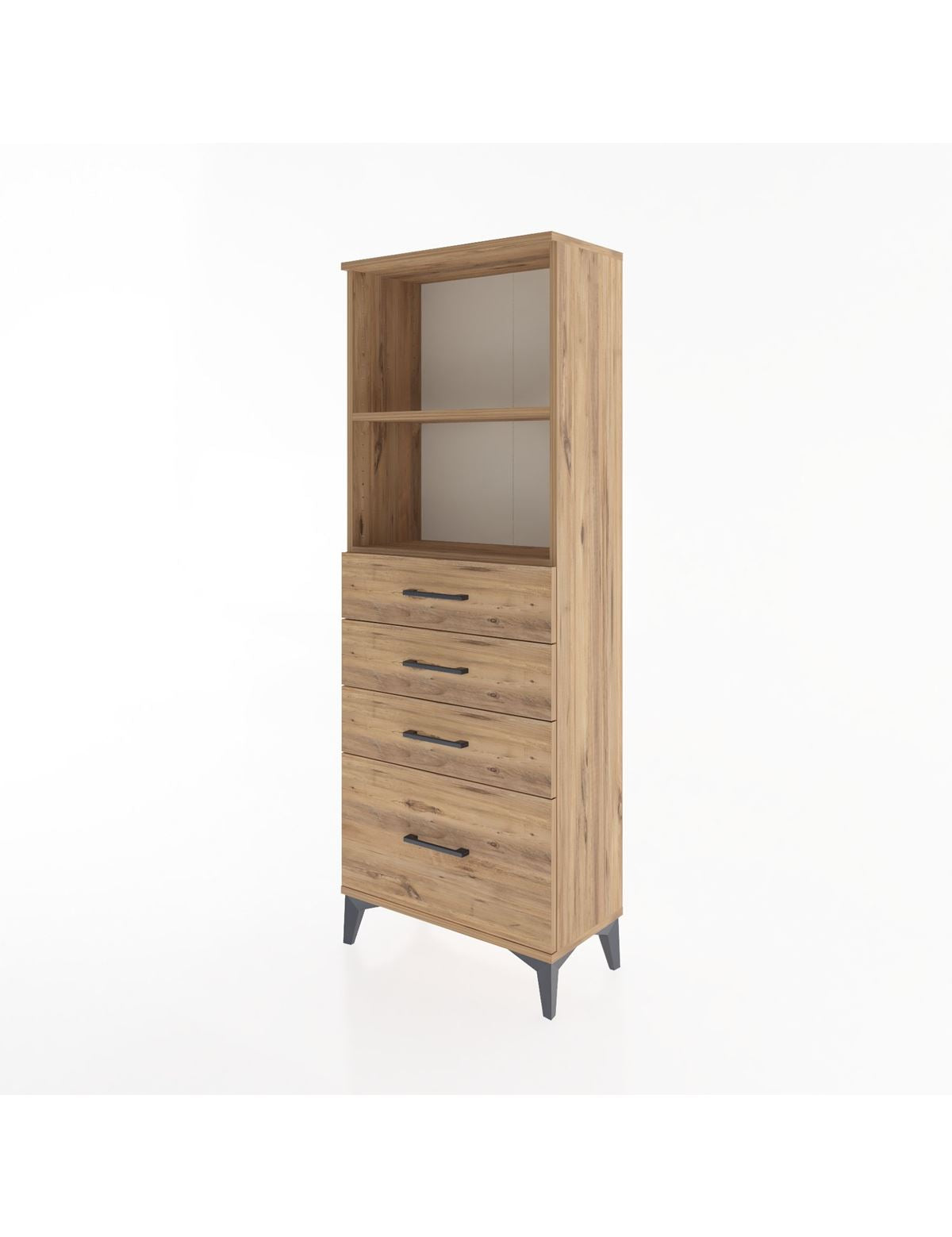 Arges Dolap 2 Raflı 4 Çekmeceli 60x30x163 - S20M006V9A