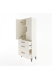 Arges Dolap 3 Raflı 3 Çekmeceli 2 Kapaklı 60x30x163 Aytaşı-Aytaşı