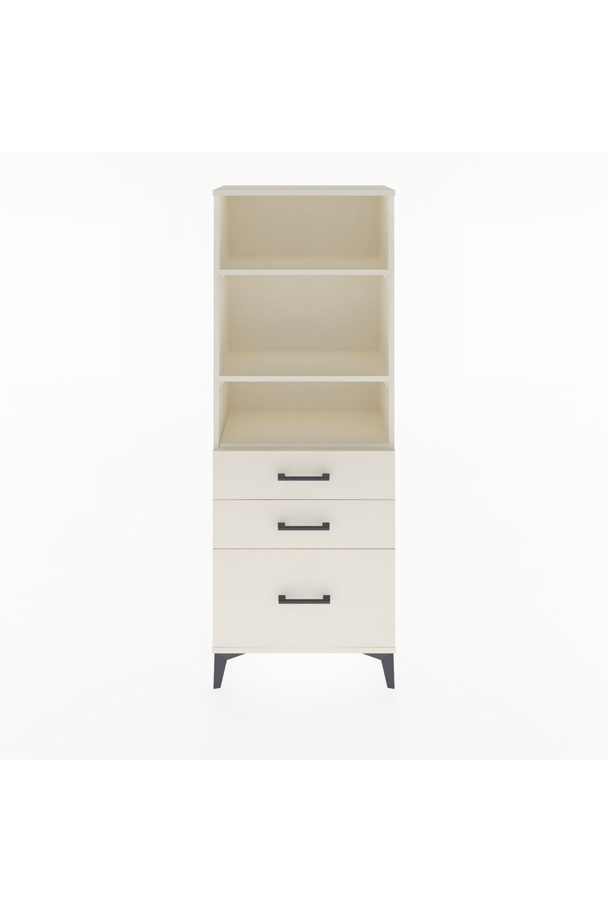 Arges Dolap 3 Raflı 3 Çekmeceli 60x30x163 Aytaşı-Aytaşı