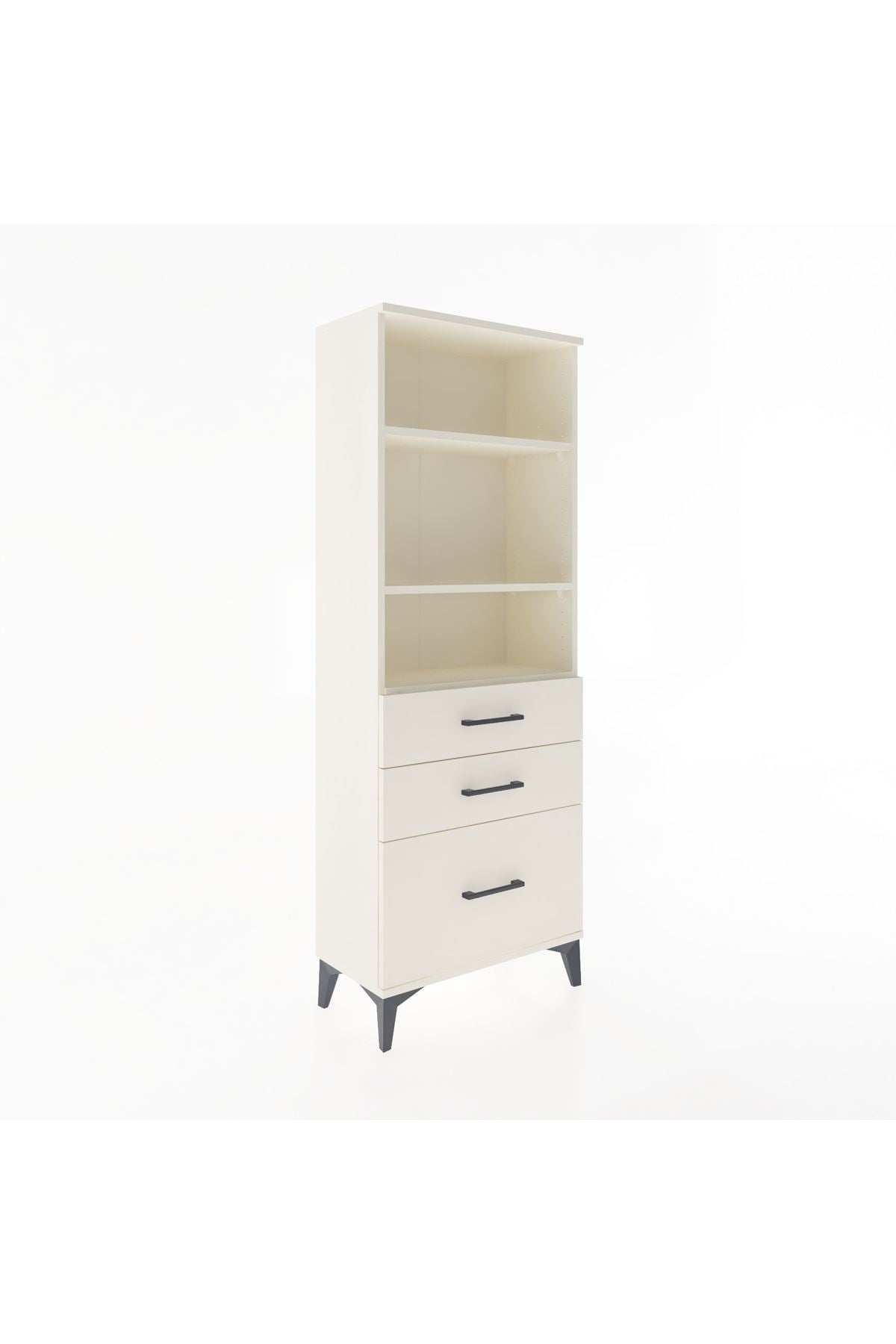 Arges Dolap 3 Raflı 3 Çekmeceli 60x30x163 Aytaşı-Aytaşı