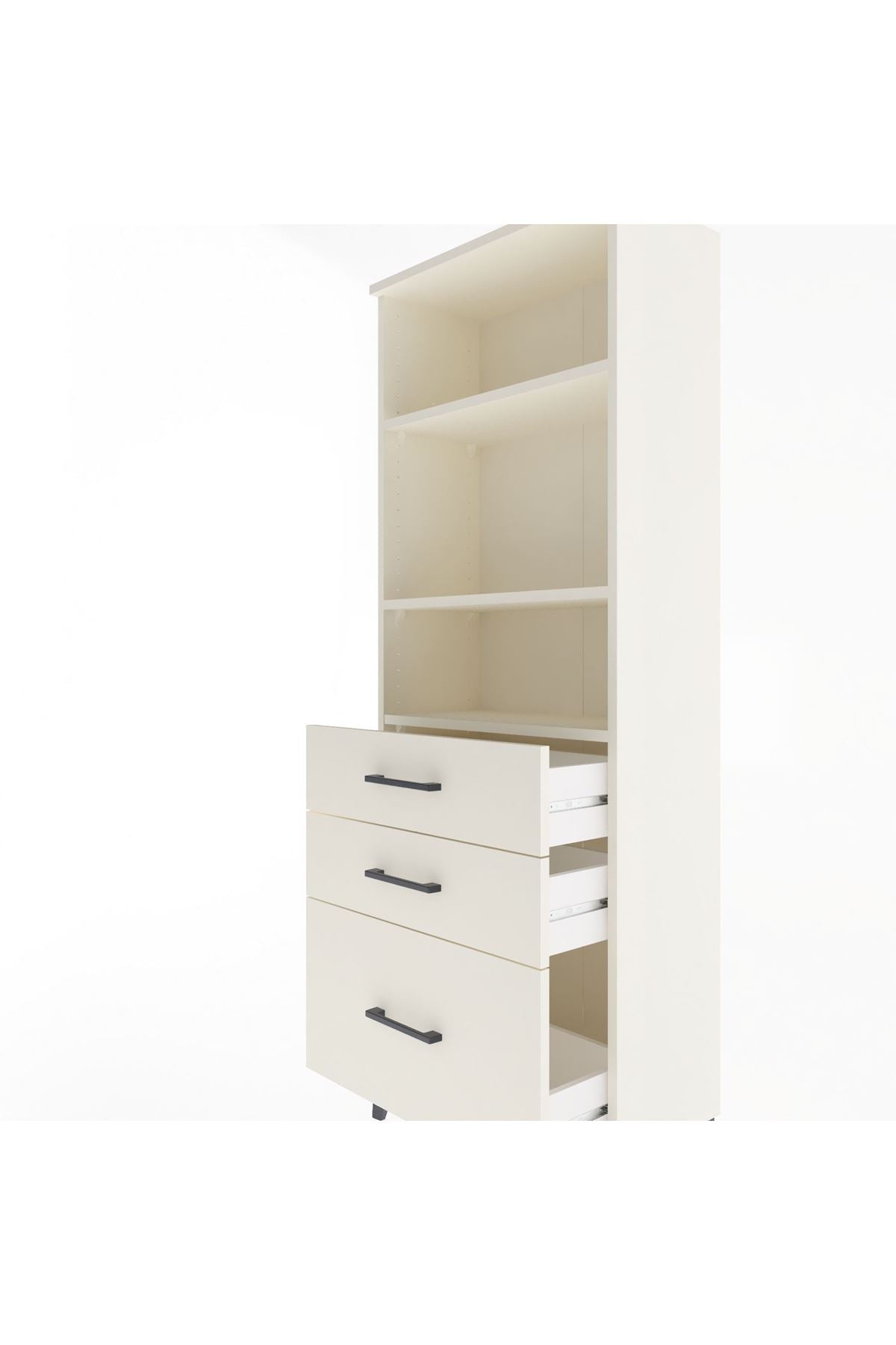 Arges Dolap 3 Raflı 3 Çekmeceli 60x30x163 Aytaşı-Aytaşı