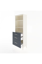 Arges Dolap 3 Raflı 3 Çekmeceli 60x30x163 Aytaşı-Antrasit