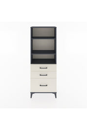 Arges Dolap 3 Raflı 3 Çekmeceli 60x30x163 Antrasit-Aytaşı