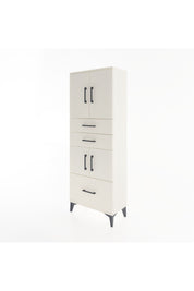 Arges Dolap 3 Raflı 3 Çekmeceli 4 Kapaklı 60x30x163 Aytaşı-Aytaşı