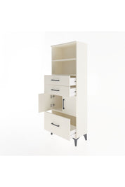 Arges Dolap 3 Raflı 3 Çekmeceli 2 Kapaklı 60x30x163 Aytaşı-Aytaşı