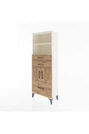 Arges Dolap 3 Raflı 3 Çekmeceli 2 Kapaklı 60x30x163 Aytaşı-Çam