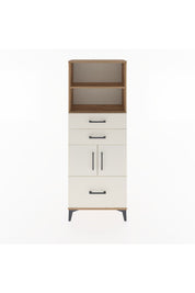 Arges Dolap 3 Raflı 3 Çekmeceli 2 Kapaklı 60x30x163 Çam-Aytaşı