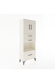 Arges Dolap 3 Raflı 3 Çekmeceli 2 Kapaklı 60x30x163 Aytaşı-Aytaşı