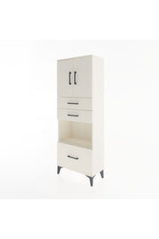 Arges Dolap 3 Raflı 3 Çekmeceli 2 Kapaklı 60x30x163 Aytaşı-Aytaşı