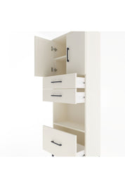 Arges Dolap 3 Raflı 3 Çekmeceli 2 Kapaklı 60x30x163 Aytaşı-Aytaşı