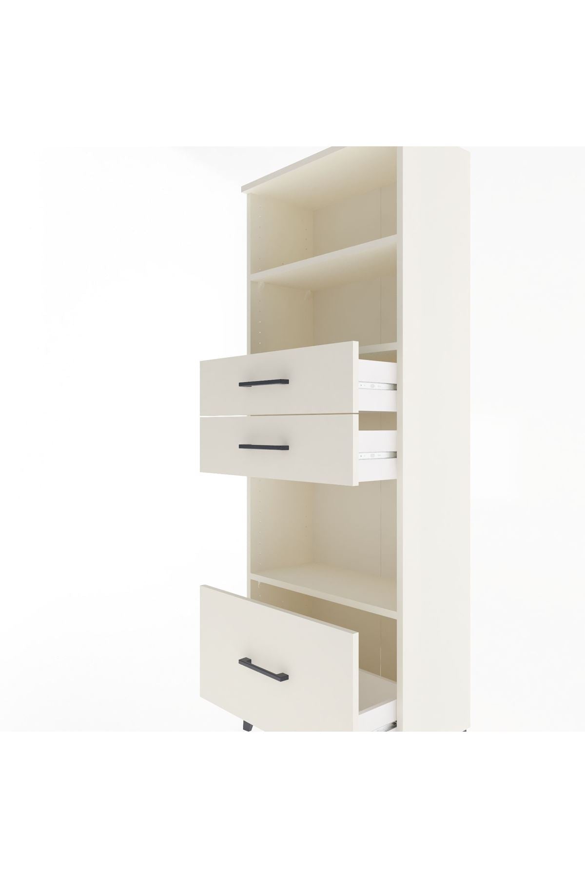 Arges Dolap 3 Raflı 3 Çekmeceli 60x30x163 Aytaşı-Aytaşı