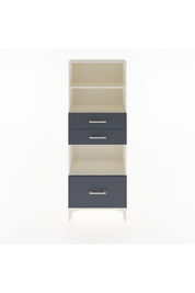 Arges Dolap 3 Raflı 3 Çekmeceli 60x30x163 Aytaşı-Antrasit