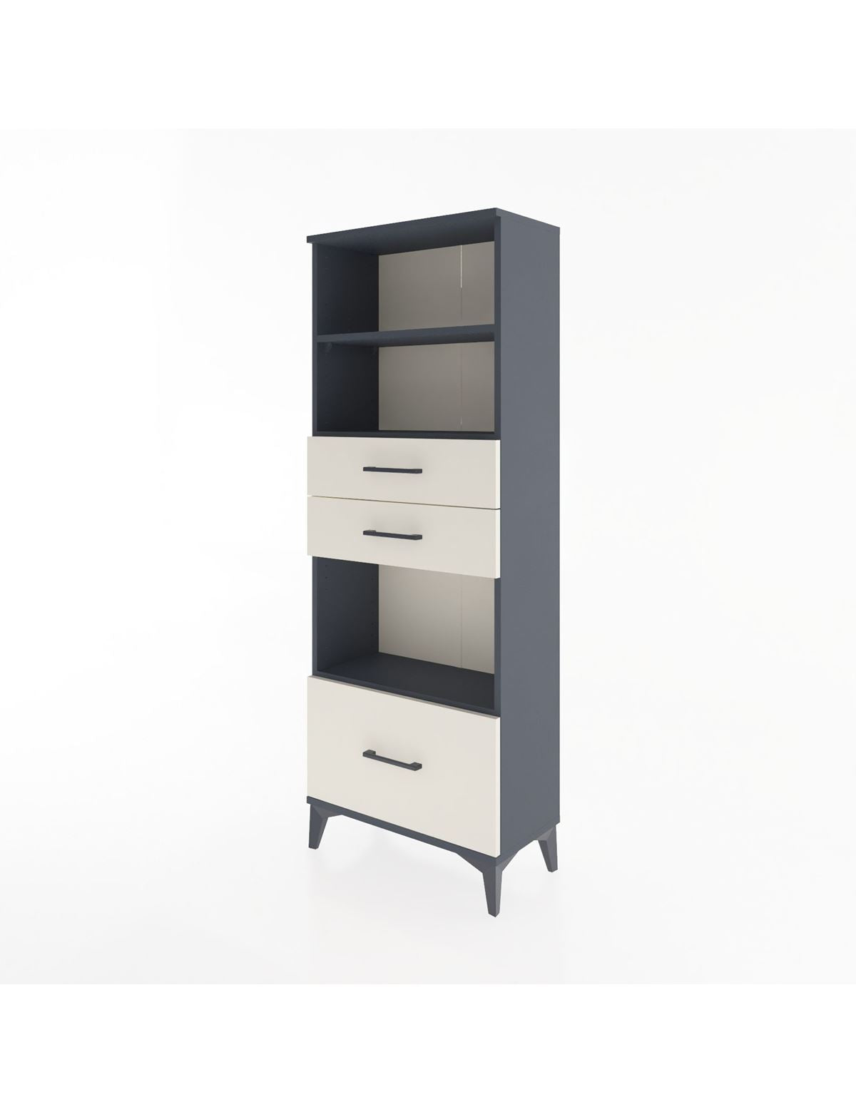 Arges Dolap 3 Raflı 3 Çekmeceli 60x30x163 - S20M012V4A