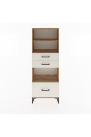 Arges Dolap 3 Raflı 3 Çekmeceli 60x30x163 Çam-Aytaşı