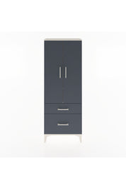 Arges Dolap 3 Raflı 2 Çekmeceli 2 Kapaklı 60x30x163 Aytaşı-Antrasit