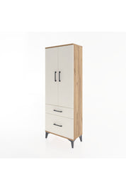 Arges Dolap 3 Raflı 2 Çekmeceli 2 Kapaklı 60x30x163 Çam-Aytaşı
