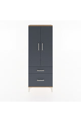 Arges Dolap 3 Raflı 2 Çekmeceli 2 Kapaklı 60x30x163