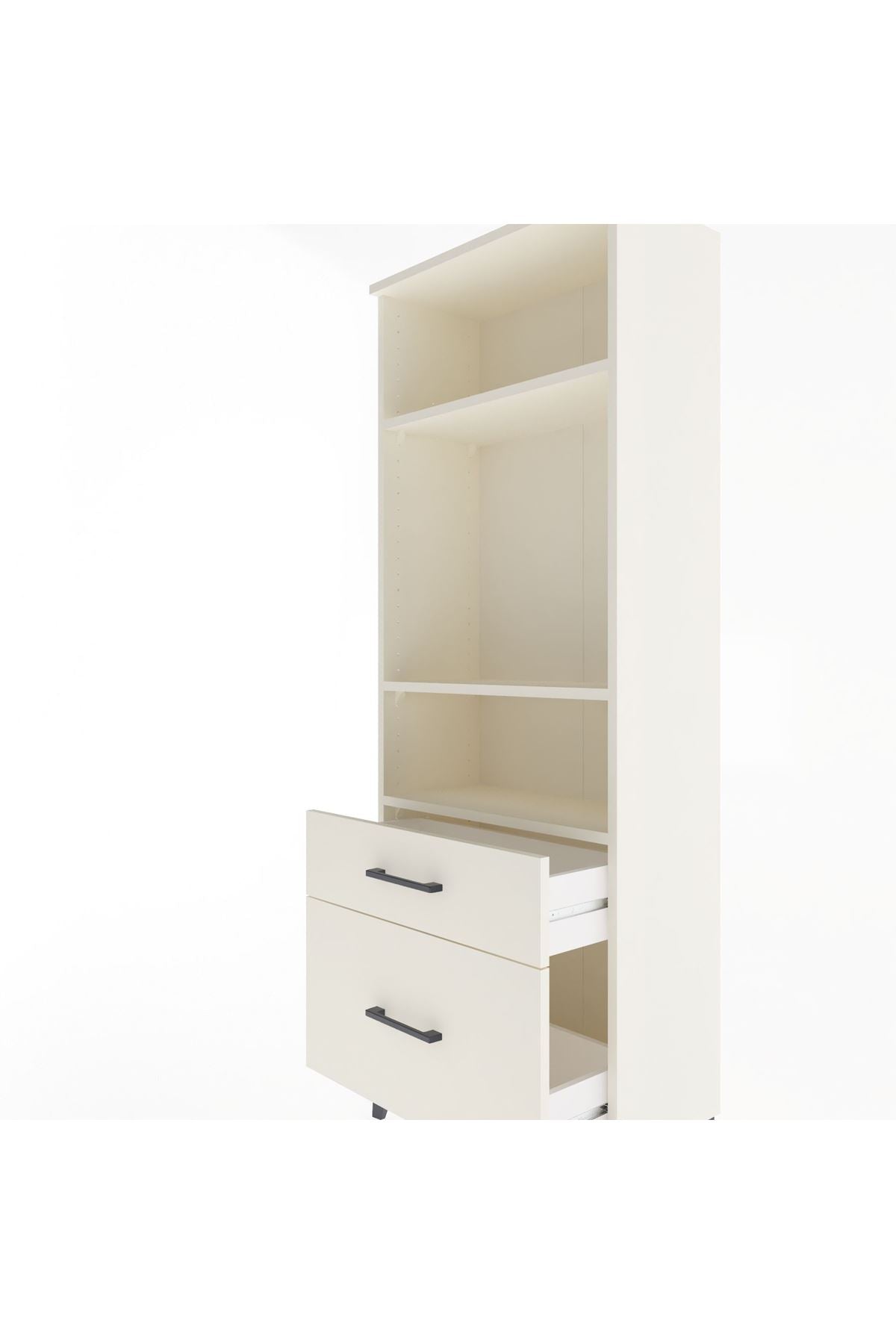 Arges Dolap 3 Raflı 2 Çekmeceli 60x30x163 Aytaşı-Aytaşı