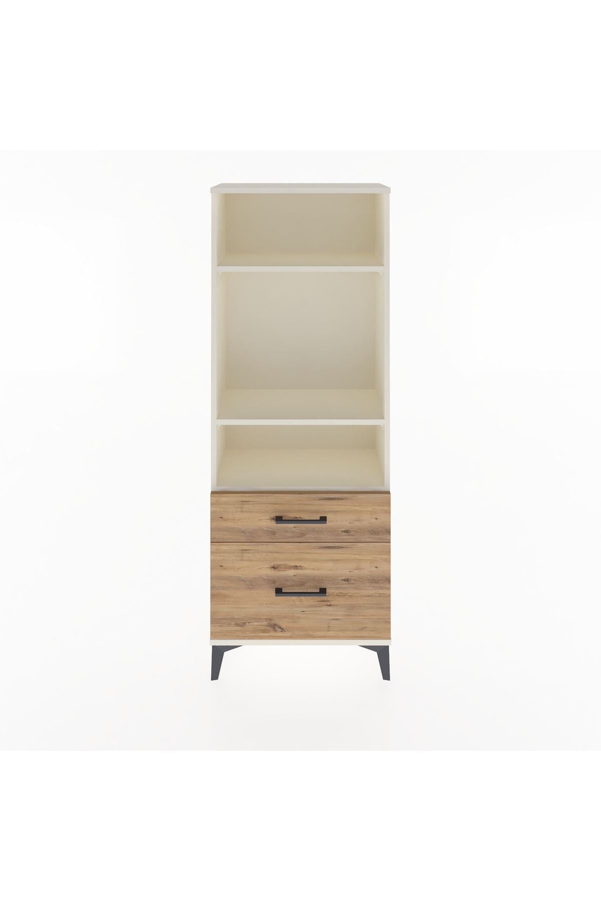 Arges Dolap 3 Raflı 2 Çekmeceli 60x30x163 Aytaşı-Çam