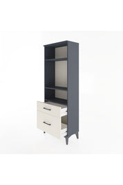 Arges Dolap 3 Raflı 2 Çekmeceli 60x30x163 Antrasit-Aytaşı